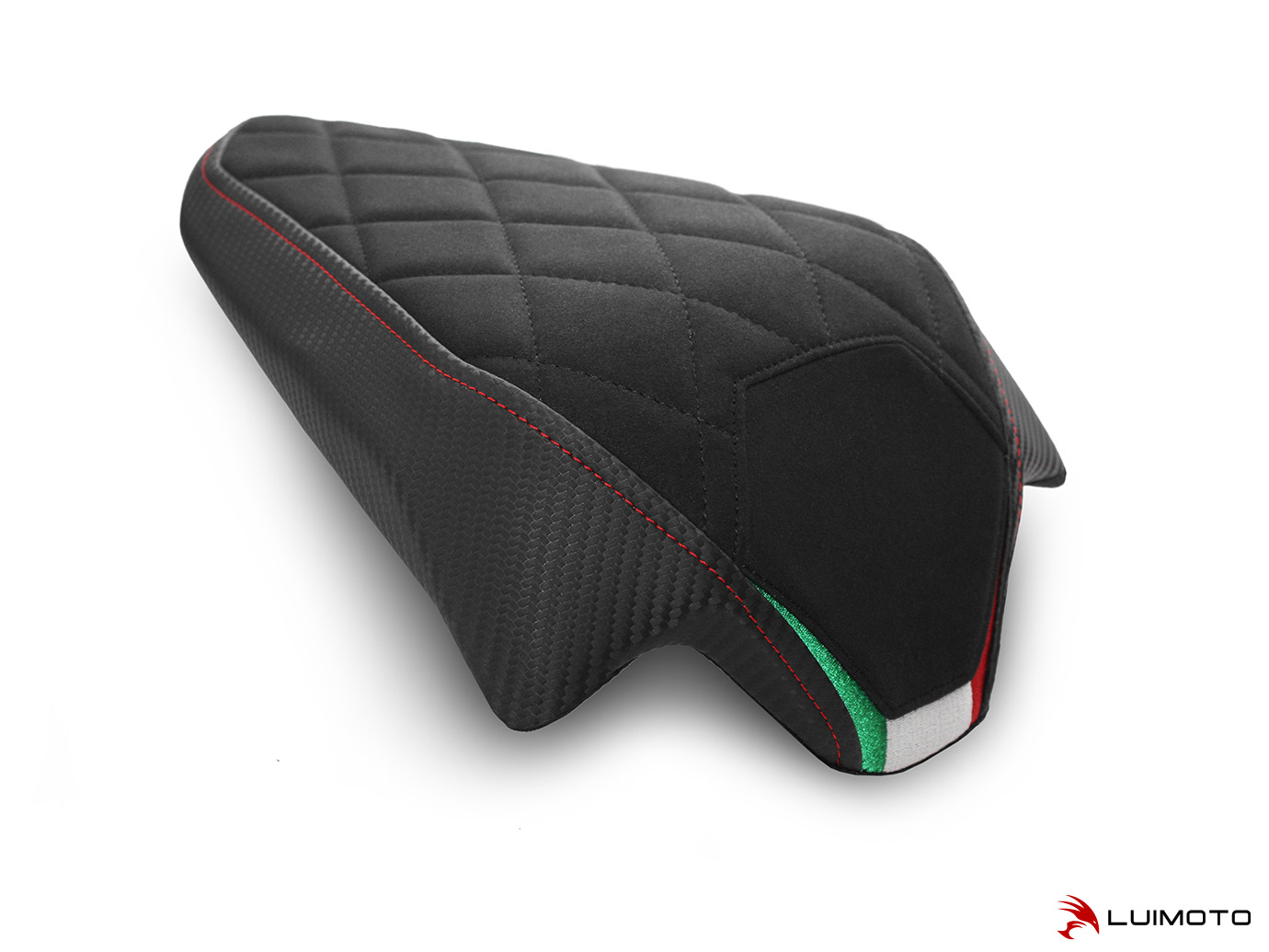 LUIMOTO DIAMOND GREZZO Passenger Seat Cover for DUCATI STREETFIGHTER V4 (20-22) / Panigale V2 (20-24) LUIMOTO DIAMOND GREZZO Passenger Seat Cover for DUCATI STREETFIGHTER V4 (20-22) / Panigale V2 (20-24)